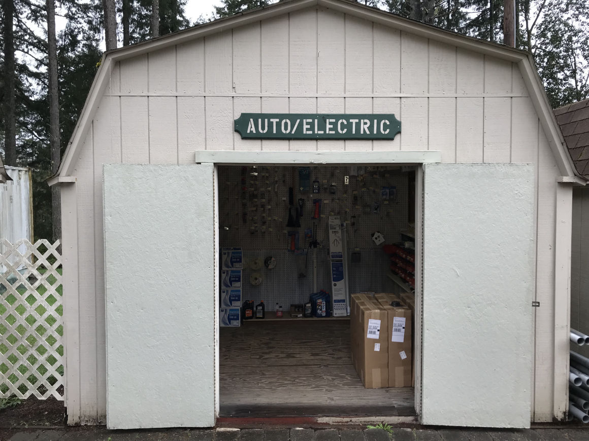 Hardware Sheds located behind the store