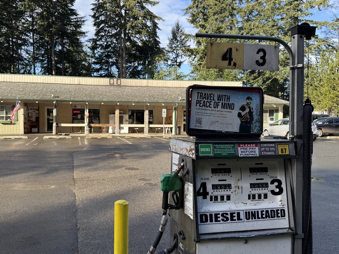 Gasoline, diesel and propane are all available.